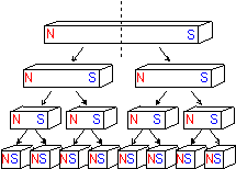 図1.磁石を長さ方向に切った様子